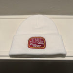 STREETMILITARYBRAND WHITE BEANIES
