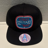 STREETMILITARYBRAND OILERS EDITION BLACK SNAPBACKS