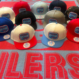 STREETMILITARYBRAND OILERS EDITION WHITE SNAPBACKS